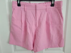New Day Damen rosa hoch geschnitten plissiert vorne Shorts Größe 10 - Bild 1 von 7