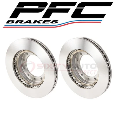 2 pc PFC Brakes Rear Disc Brake Rotor for 2003-2011 Ford Crown Victoria - od - Image 1 of 4