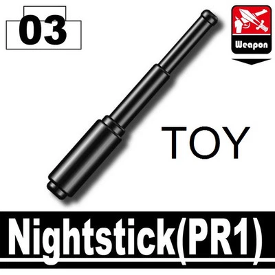 PR1 TOY Police Baton compatible with toy brick minifigures - Image 1 of 2