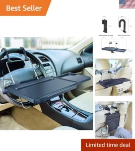 Adjustable Steering Wheel & Back Seat Tray for Eating and Working in Car - Picture 1 of 8