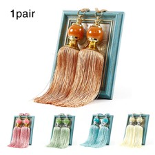 2Pcs Large Tie Backs Prism Ball Tassel Curtain Rope Tieback Single Pair Holdback