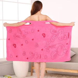 Women Bathrobe Bath Towel Wrap Soft Wearable Water Absorbent Bathing Skirt  17 - Picture 1 of 12