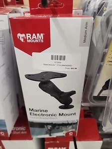 RAM Mounts Boat Fishfinder Mount RAM-107U | 1 1/2 Inch Ball Black - Picture 1 of 1