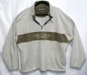 Perry Ellis America Active Pullover Fleece w-Corduroy Trim 1/4 Zip Men's Size XL - Picture 1 of 9