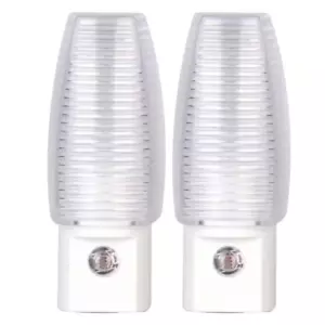 3.47 in. Plug-In Incandescent Automatic Dusk to Dawn Warm White LED Night Light - Picture 1 of 7