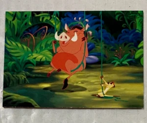 Tarjeta coleccionable Disney 1994 EL REY LEÓN Serie II #140 "Hakuna Matata" - Imagen 1 de 2
