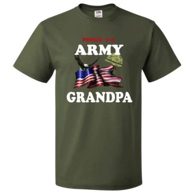 Camiseta Manga Corta Fuerzas Armadas Familia "Proud U.S. Army Grandpa" (AGPA) Foto 1 de 4