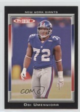 2006 Topps Total Black /50 Osi Umenyiora #434