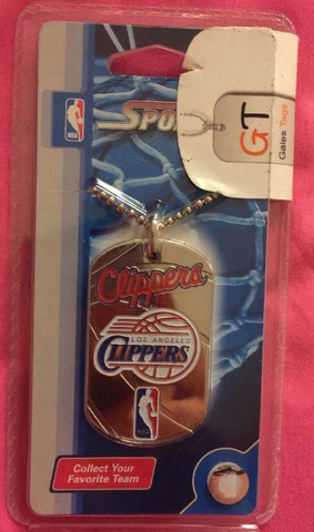 NBA LA CLIPPERS CHAIN PENDANT NIB Official FAN GIFT BIRTHDAY Stocking Stuffer Cover
