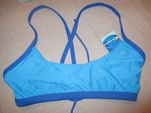 914B3 Champion CH201XS Scoop Swim Bra Large Blue - Picture 1 of 2