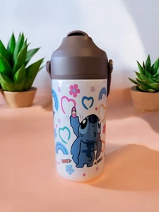 12oz Double Wall Stainless Steel Kids Water Bottle with Lid & Handle - Picture 1 of 5