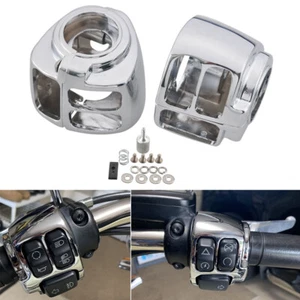 Chrome Hand Control Switch Housing Covers For Harley SuperLow XL883L 2014-2019 - Bild 1 von 15