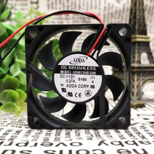 1 pcs ADDA AD0612HB-D90 6015 12V 0.27A 6CM 2-wire dual ball cooling fan - Picture 1 of 1