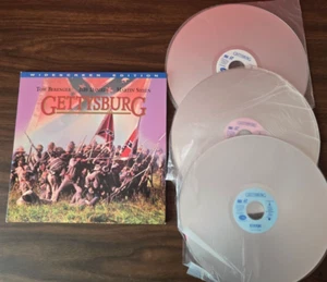 GETTYSBURG 3 DISC LD TOM BERENGER JEFF DANIELS MARTIN SHEEN COMPLETE CLEAN - Picture 1 of 3