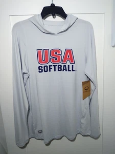 EvoShield Women's Sz Large USA Softball Lightweight Hoodie Light Grey WB6034901L - Imagen 1 de 9
