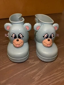 NIB Mini Melissa Jeremy Scott Blue Monkey Rain Boots Size 9 (24246B) - Picture 1 of 4