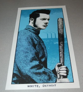 Jack White Boston Rob Jones 2014 Concert Poster Screen Print Baseball Card - Picture 1 of 3