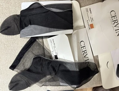 Cervin Pure 15 Lurex Strümpfe 4 Schwarz 15 Den 25 € Neu - Bild 1 von 4