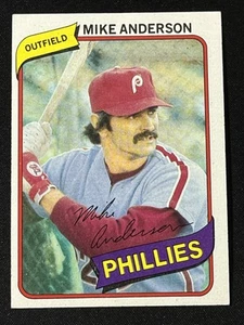 Mike Anderson 1980 Topps Philadelphia Phillies #317 Vintage Baseball Card - Picture 1 of 2