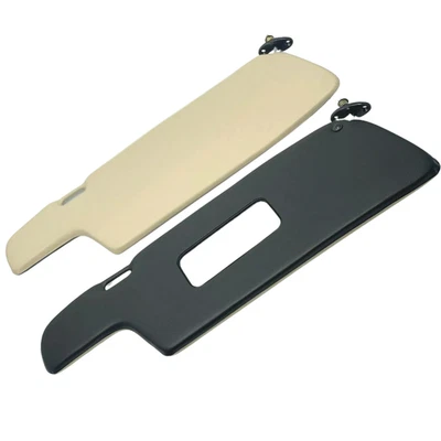 Cream Black Sun Visors Fits Porsche 911 Coupe 1969–1977 w/ Brackets Set - Изображение 1 из 4