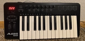 Alesis QX25 Black 25-Key USB Advanced MIDI Keyboard Controller W/ Adapter - Picture 1 of 11