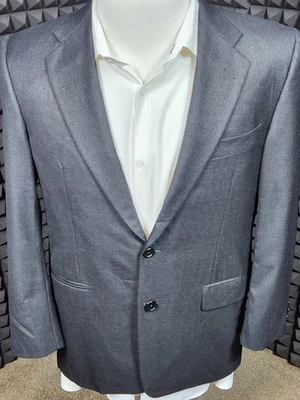Blazer Abrigo Deportivo Hickey Freeman Loro Piana Super 130 Madison 40S Gris Lana Para Hombre Foto 1 de 4