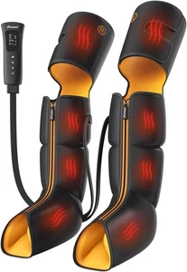 Swollen Leg Massager Heat Air Compression Foot Calf Thigh Massage Pain Relief - Picture 1 of 16