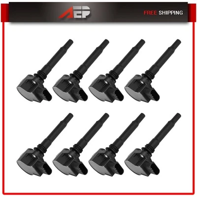 8Pcs For 2008-2014 Mercedes-Benz C63 AMG 2007-2008 CLK63 6.3L Ignition Coils - Image 1 of 4