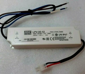  Power Supply LPV-35-12,12V Output Voltage 35 Watt UL Certicified MEAN WELL  (U) - Picture 1 of 6