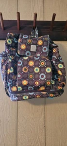 Kalencom New Orleans Retro Diaperbag. 1970's Colors And Design, Turquoise Lined - Picture 1 of 8