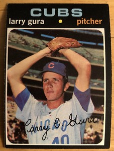 1971 Topps Larry Gura Baseball Card #203 Cubs Pitcher Low-To-Mid-Grade