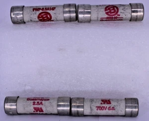 Lot of 10 -- BUSSMANN FWP-2.5A14F --2.5A - 700V D.C. FUSE - Picture 1 of 3