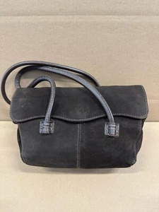 Tod's Authentic Womens Brown Suede Leather Handbag - Picture 1 of 12