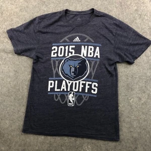 Memphis Grizzlies Shirt Mens Small Gray Short Sleeve 2015 Playoffs Grind City - Picture 1 of 8