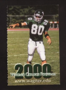 Calendario de bolsillo de fútbol americano Wagner Seahawks--2000 - Imagen 1 de 1