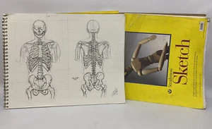 Posten akademische Anatomie Figur Zeichnungen Sitzungen Block Portfolio Richard Gaffield - Bild 1 von 10