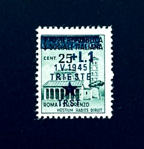 YUGOSLAVIA Stamp - 1945 Istria Slovene Italy Occupation Overprint Mint OG H  r13