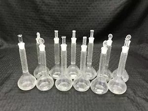 (12) PYREX Glass Class A 50mL TC Volumetric Flask w/ #9 Stopper 5640 5642 5680 B - Picture 1 of 8