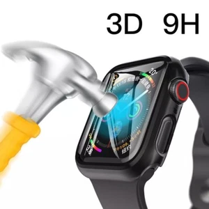 Displayschutzfolie Bumper Cover Hartglas für Apple iWatch 10 9 8 7 6 5 4 SE - Bild 1 von 18