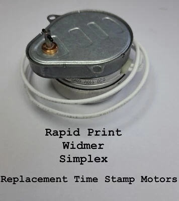 RAPIDPRINT, WIDMER, SIMPLEX Rapid Print, Widmer, Simplex Replacement Time Stamp Motor