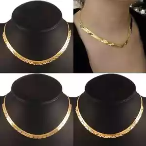 Gold Plated 925 Sterling Silver Simulated Diamond Gem Zara Jewelry Necklace Sale - Picture 1 of 15