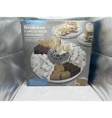 Brookstone Flameless Interior Malvavisco S’Mores Fabricante Mesa Eléctrica Foto 1 de 3
