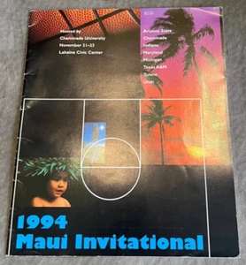 1994 MAUI INVITATIONAL - GEBRAUCHTES BASKETBALLTURNIERPROGRAMM - SAUBER - LQQK! - Bild 1 von 7
