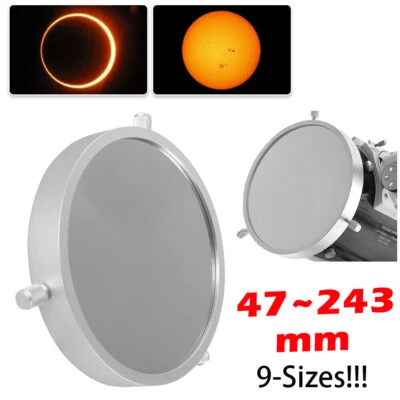 47mm-243mm Film Solar Filter 9-Sizes for Solar Eclipse Sunspot Observation BEA - Image 1 of 4