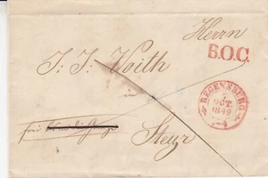 vollständiger Vorphilabrief 1849 - Regensburg nach Steyr - L1 r "B.O.C." - Bild 1 von 2