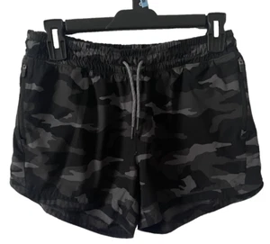 Athleta Girl Green Black Camo All Play 3" Size XXL 16 Active Athleisure Shorts - Picture 1 of 9