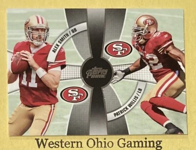 2010 Topps Prime Alex Smith Patrick Willis #2Q-29 2nd Quarter - Image 1 of 2