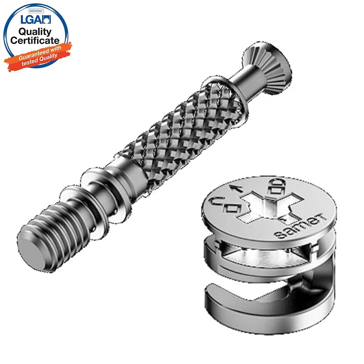 20Pcs Furniture Cam Lock Fasteners - 12x15mm Zinc Alloy Connectors For IKEA Style Furniture