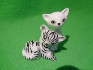 Katze Kitty de Luxe Tigerpaar 7 x 6 cm von Goebel - Picture 1 of 1