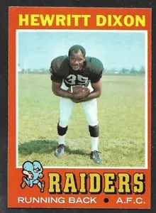 1971 TOPPS FOOTBALL #95 Hewritt Dixon Florida A&M RAIDERS EX-MINT+ B - Picture 1 of 2
